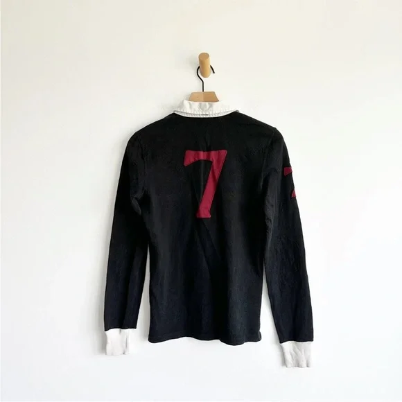 Ralph Lauren Rugby 2004 Polo Long Sleeve Shirt Medium Crest Embroidered Vintage - Picture 5 of 11